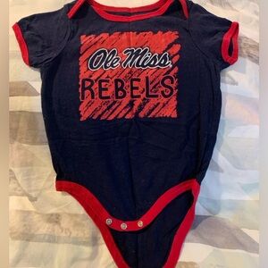 Ole Miss onesie! 6-12mo